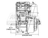 Briggs & Stratton 13R232-0001-F1 3-4" X 2 7-16" Horizontal Engine w- Muffler