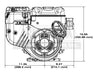 Briggs & Stratton 19J137-0008-F1 1" X 2-29-32" Horizontal Engine w- Muffler