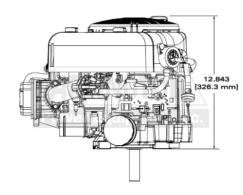 Briggs & Stratton 21R707-0086-F1 1" X 3-5-32" Vertical Electric Intek Series Engine