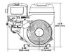 Briggs & Stratton 83152-1049-F1 3-4" X 2" Horizontal Recoil Engine w- Muffler