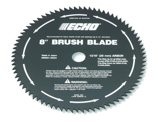 Echo 8" Brush Cutter Blade 20 mm for SRM Trimmers (69500120331)
