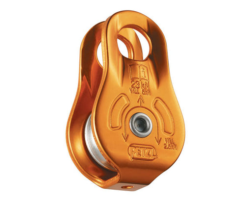 PETZL P05W FIXE Versatile Compact Pulley w- Fixed Side Plates - Yellow