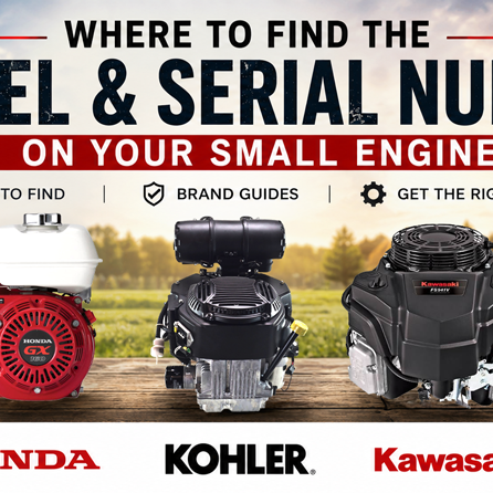 Where to Find the Model and Serial Number on Your Small Engine