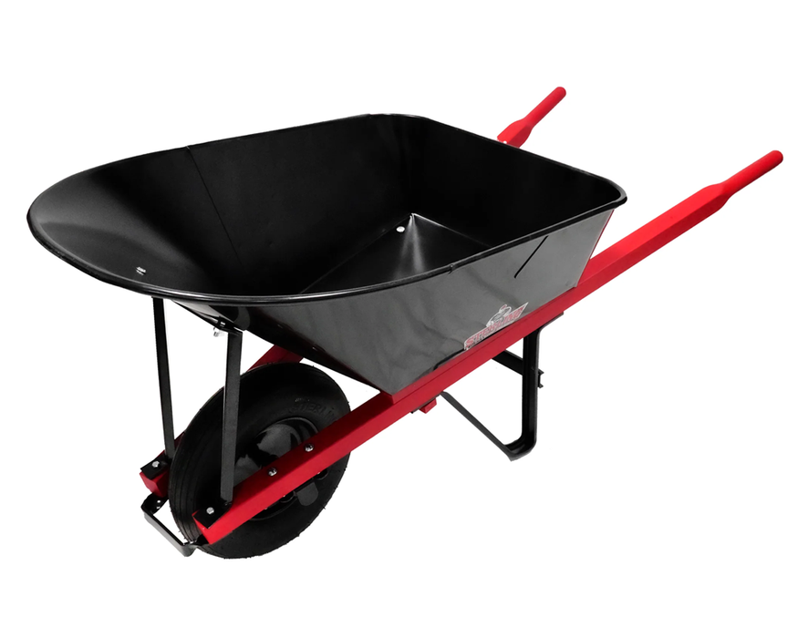 Sterling Steel Tray Wheelbarrow 6 Cu. Ft. w/ Pneumatic Tire 111211