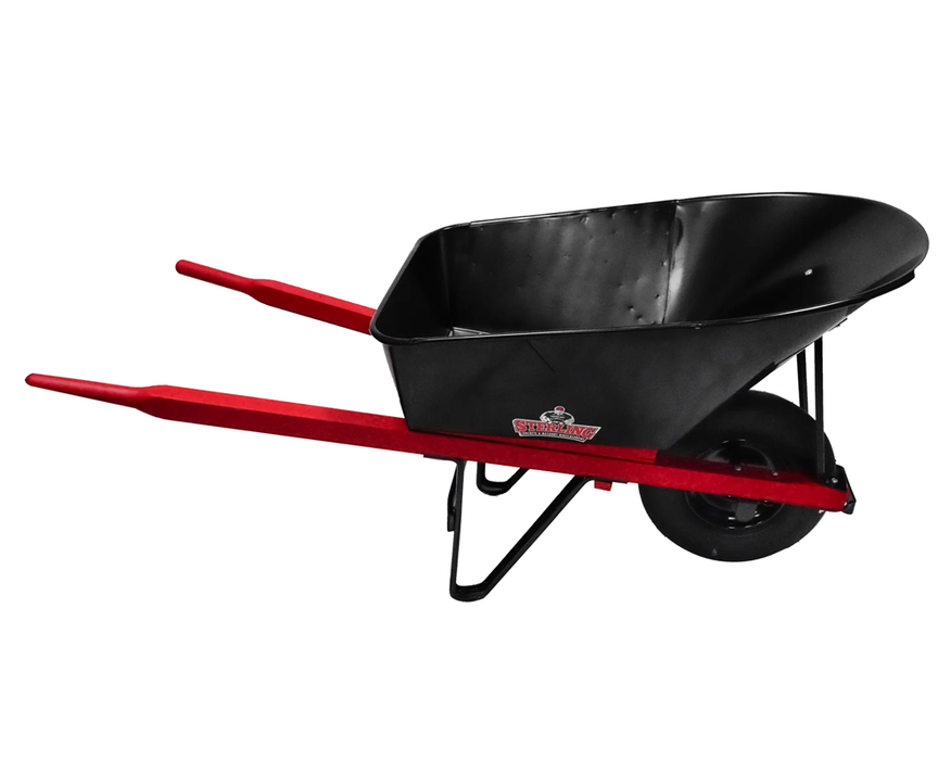 Sterling Steel Tray Wheelbarrow 6 Cu. Ft. w/ Pneumatic Tire 111211