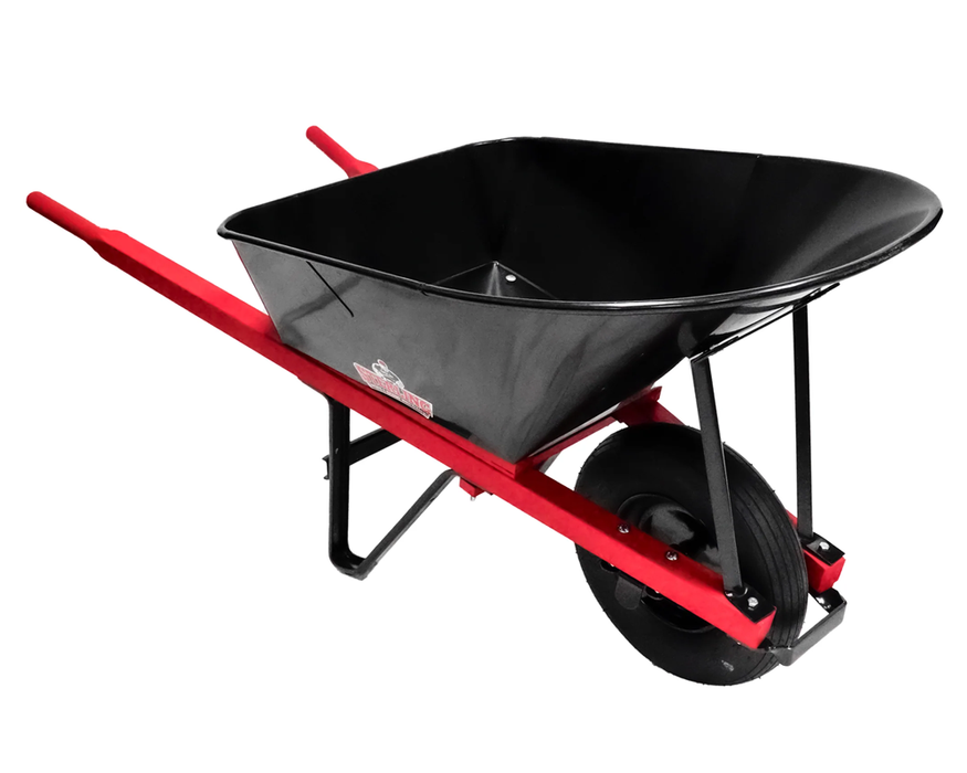 Sterling Steel Tray Wheelbarrow 6 Cu. Ft. w/ Pneumatic Tire 111211