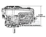 Briggs & Stratton 14D932-0110-F1 Engine 25mm x 3 5/32" Vertical Recoil Professional 223cc