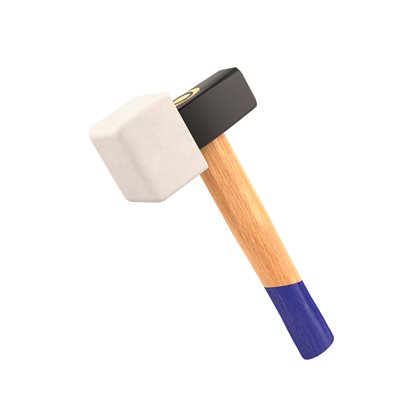 Bon Tool Rubber Face Paver Hammer White Square 21-804