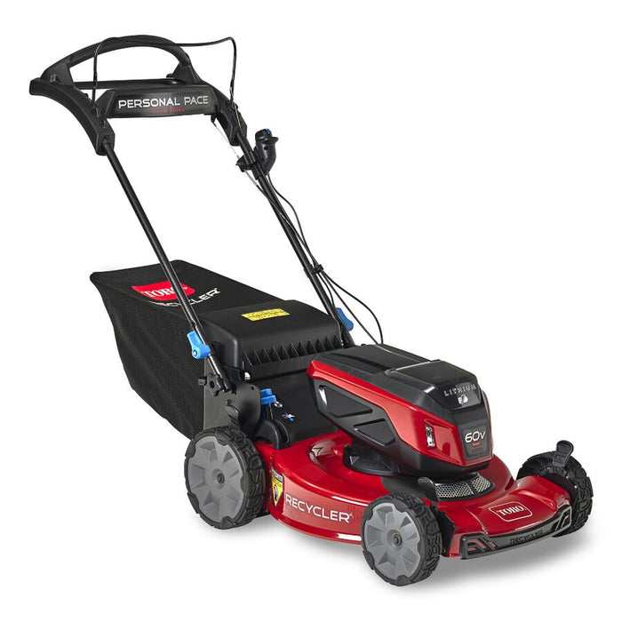 Toro 60V Max 22" Recycler Personal Pace Self Propelled Battery Lawn Mower 8.0Ah Battery 21469