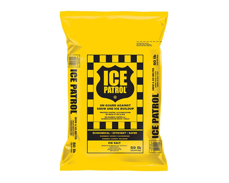Kissner Ice Patrol White Rock Salt Ice Melt 50 lb Bag IP-5
