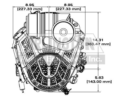 Briggs & Stratton 49R977-0008-G1 1" X 3-5-32" Vertical Electric Vanguard Series Engine