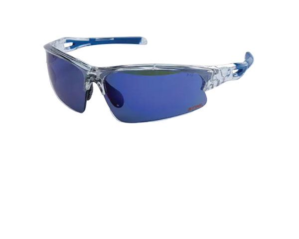 VISTA TW1350 PG メタルフレーム眼鏡 50-17-140 Stihl Clear Vista Glasses w/ blue mirror lens - 7010-884-0397