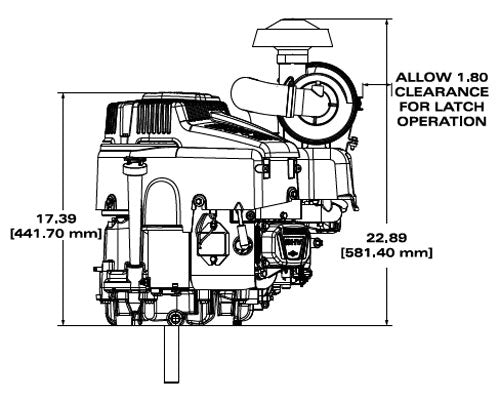 Briggs & Stratton 49E877-0005-G1 1 1-8" X 4 19-64" Vertical Electric Vanguard EFI Engine