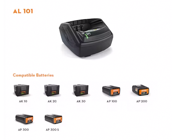 STIHL AL 101 Battery Charger for AK or AP Batteries — Arlington STIHL AL 101 Battery Charger for AK or AP Batteries — Arlington