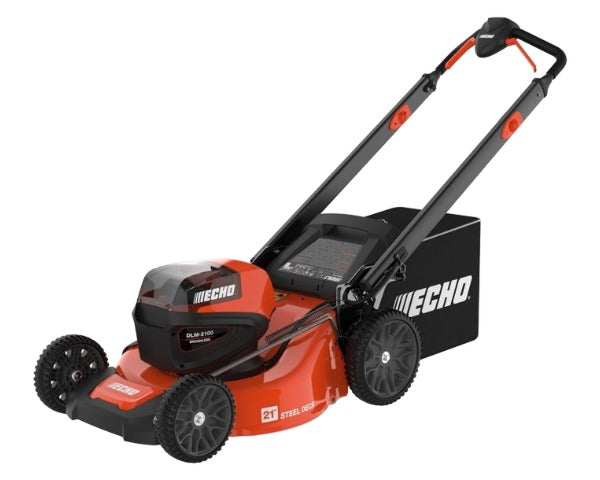 Echo DLM-2100 56V Lawn Mower (2) 5.0Ah Batteries & Rapid Charger