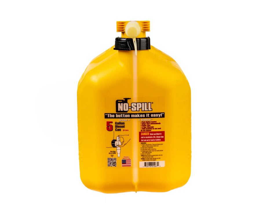 No Spill 1467S Can, 5G No Spill Yellow