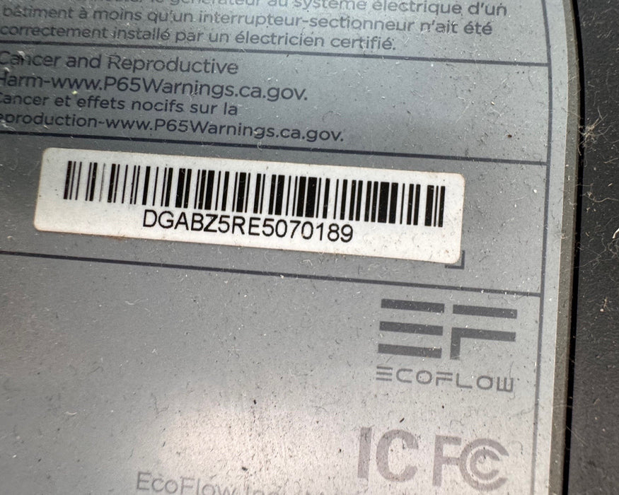 Scratch n' Dent EcoFlow EF-1800-SG Generator Smart ECO1800