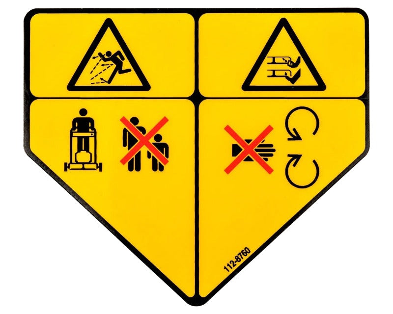 Exmark 112-8760 Decal-Danger