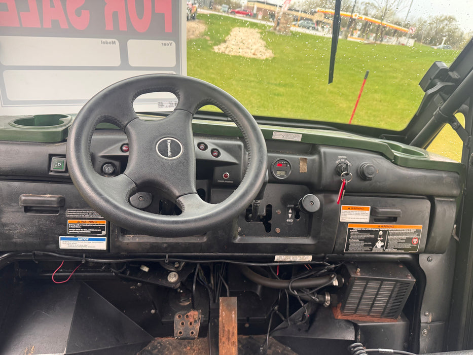 USED UTV Mule 4010 4x4 8598 - Green w/ SnowEx V-Plow