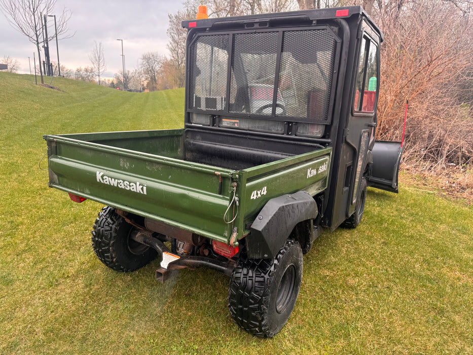 USED UTV Mule 4010 4x4 8598 - Green w/ SnowEx V-Plow