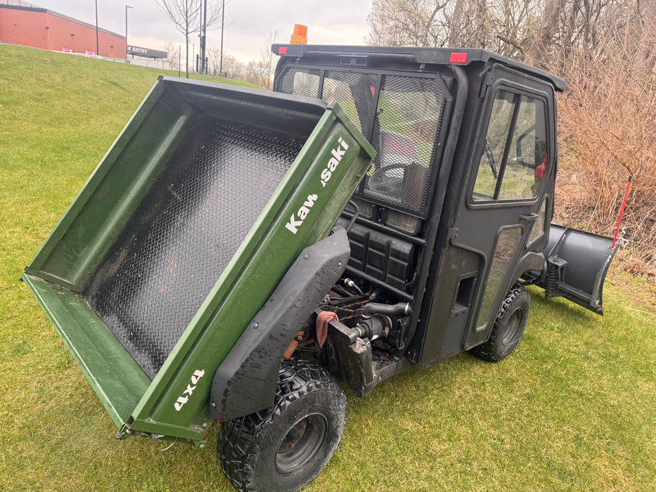 USED UTV Mule 4010 4x4 8598 - Green w/ SnowEx V-Plow