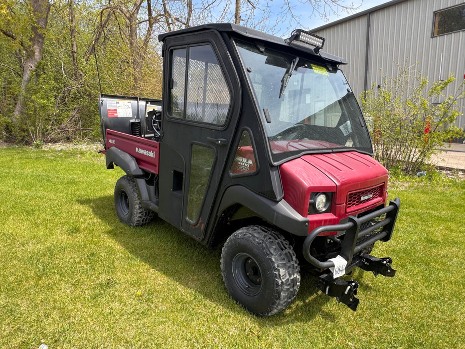 USED UTV Mule 4010 4x4 8553 - Red w/ SnowEx V-Plow