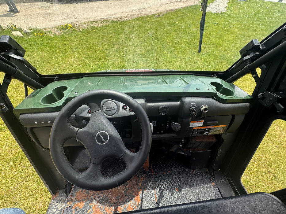 USED UTV Mule 4010 4x4 8583 - Green w/ SnowEx V-Plow