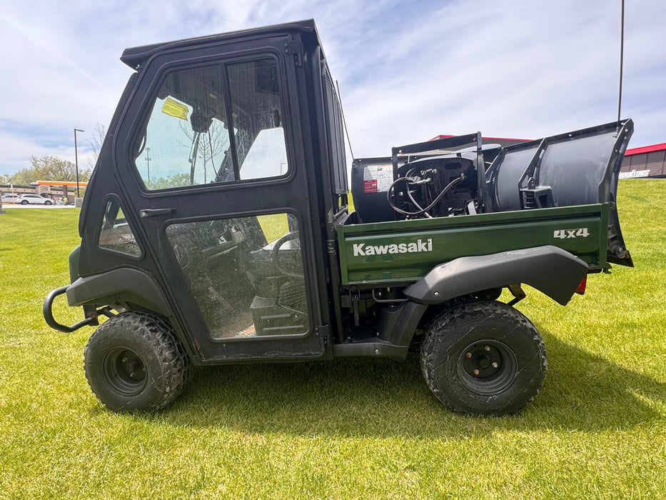 USED UTV Mule 4010 4x4 8583 - Green w/ SnowEx V-Plow