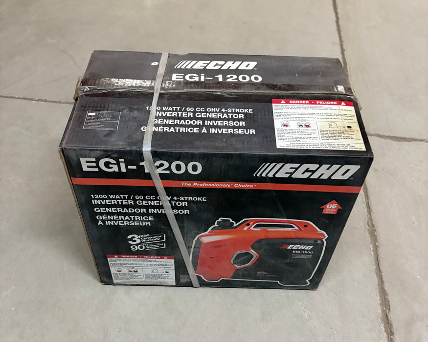 Echo EGi-1200 Generator 1200 Watt Inverter 60cc Recoil Start CLOSEOUT