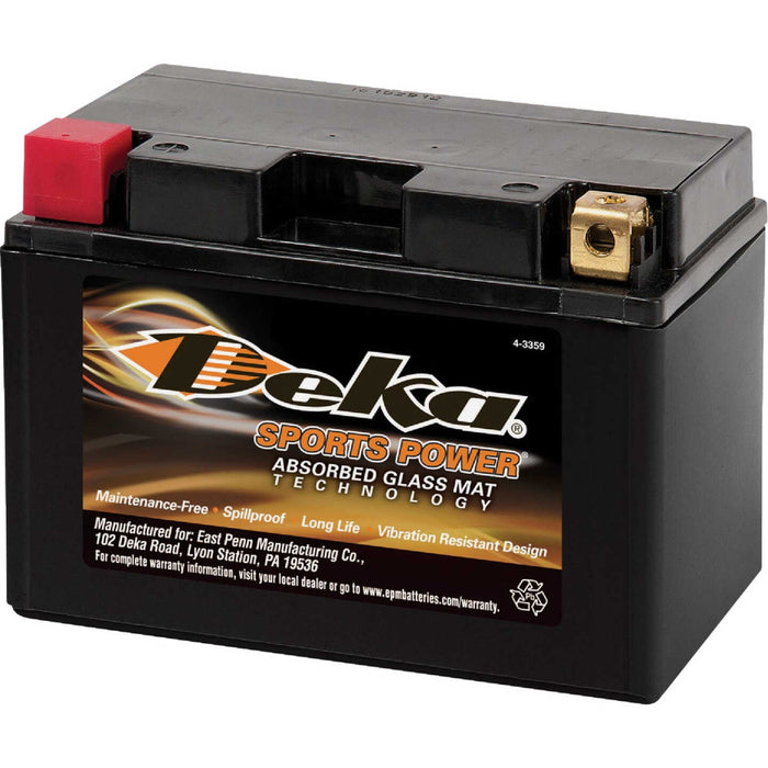 Deka CTN12-12NB-KY AGM Powersports 12V 12Ah Battery 2V 12AH