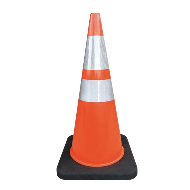 JBC Safety Orange Reflective Traffic Cone 28 Inch RS70025C3M6