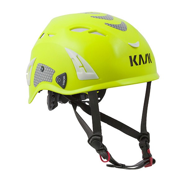 Kask Superplasma Hi Viz Safety Helmet Lime High Visibility WHE00037.224