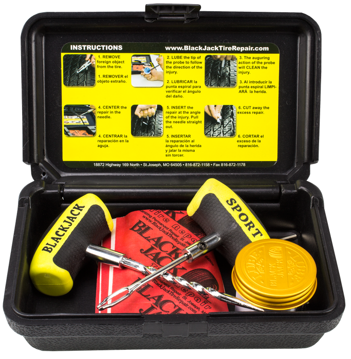 Blackjack KT-220 Sport Hand Tire Repair Kit Compact Plug Kit