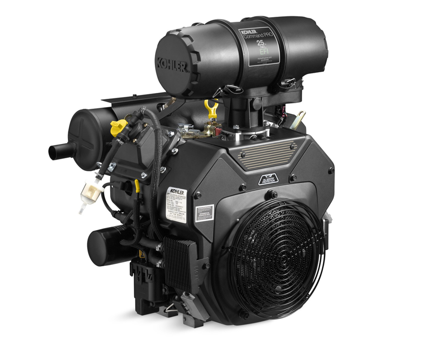 Kohler PA-ECH740-3007 Engine 1 7/16" x 4-29/64" Crank Horizontal Shaft Electric Start 25 HP