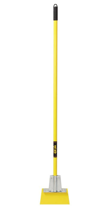 Yo-Ho 75609 9" Industrial Floor/Ice Scraper, spring steel blade, 56" steel handle, vinyl grip
