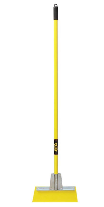 Yo-Ho 75614 14" Industrial Floor/Ice Scraper, spring steel blade, 56" steel handle, vinyl grip
