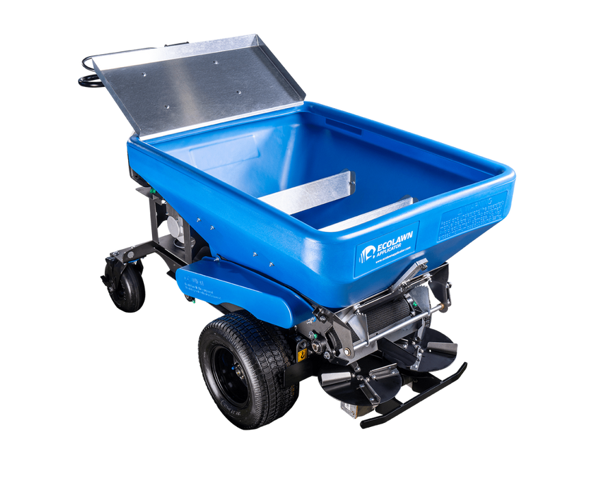 Ecolawn ECO 250E Lawn Top Dresser Electric Self Propelled Zero Turn 4 Wheel 11.5 Cu Ft Vanguard Battery