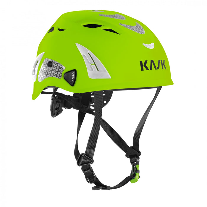 Kask Superplasma Hi Viz Safety Helmet Lime High Visibility WHE00139-224