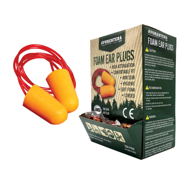 Forester Corded Ear Plugs Box of 200 Pairs FOREST3021