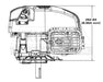 Briggs & Stratton 104M02-0196-F1 25mm X 3 5-32" Vertical Recoil 725 EXi Series Engine w- Muffler
