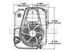 Briggs & Stratton 14D932-0115-F1 25mm X 3 5-32" Vertical Recoil Engine w Muffler