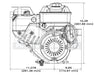Briggs & Stratton 15C112-3007-F8 3-4" X 2-27-64" Horizontal Engine w- Muffler