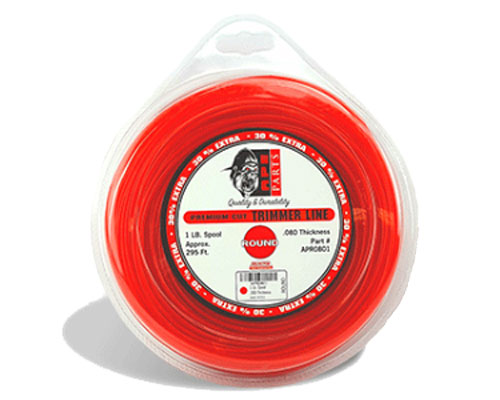 APE Partz .080 Trimmer Line 1 lb 295 ft Spool Refill, Round, Red