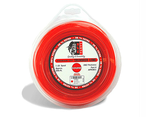 APE Partz .095 Trimmer Line 1 lb 295 ft Spool Refill, Round, Red
