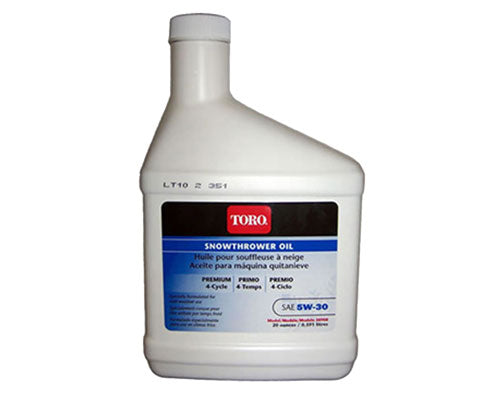 Toro Premium 4-Cycle 5W30 Snow Blower Oil (38908) - 20 oz bottle