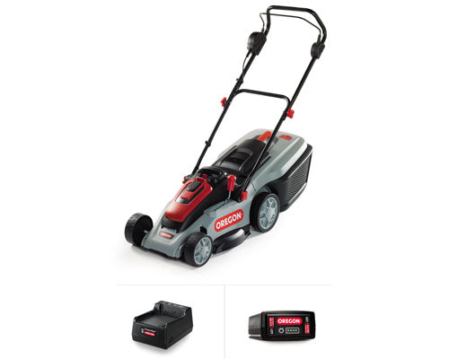 Oregon LM300 Electric Lawn Mower - 4.0 Ah Battery - Standard Charger