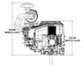 Briggs & Stratton 61E877-0009-J1 Engine 1 1-8" x 4 1-2" Crank Vertical Ele Start Vanguard 37 HP