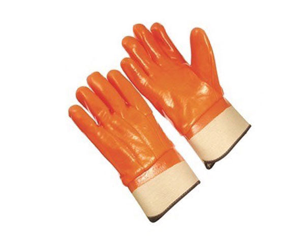 Seattle Glove Orange Fluorescent PVC Foam Lined Safety Cuff