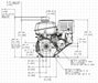 Kohler PA-CH270-3031 0.75" x 2.42" Crank Horizontal Shaft 7 Gross HP Recoil Start Engine