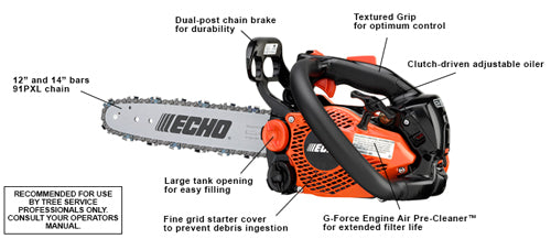 thumbnail image 2 of 2-Pack 12" Semi Chisel Saw Chain For Echo CS271T Chainsaws - UpStart Components 2 of 6